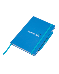 Scottish Gas Cyan Notebook & Pen