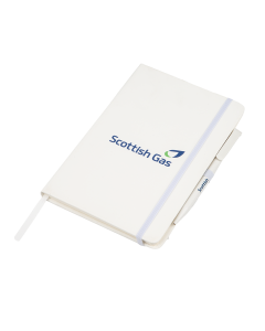 Scottish Gas White Notebook & Pen